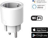 Silvergear Smart Plug WiFi - Slimme Stekker - 1 Stuks - Koppel met Google Home, Amazon Alexa en App