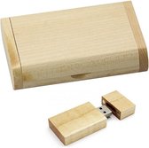 Rechthoek hout usb stick in hout doos 8GB