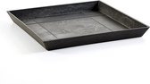 Ecopots Saucer Square - Dark Grey - 28 x H3 cm - Vierkante donkergrijze onderschotel