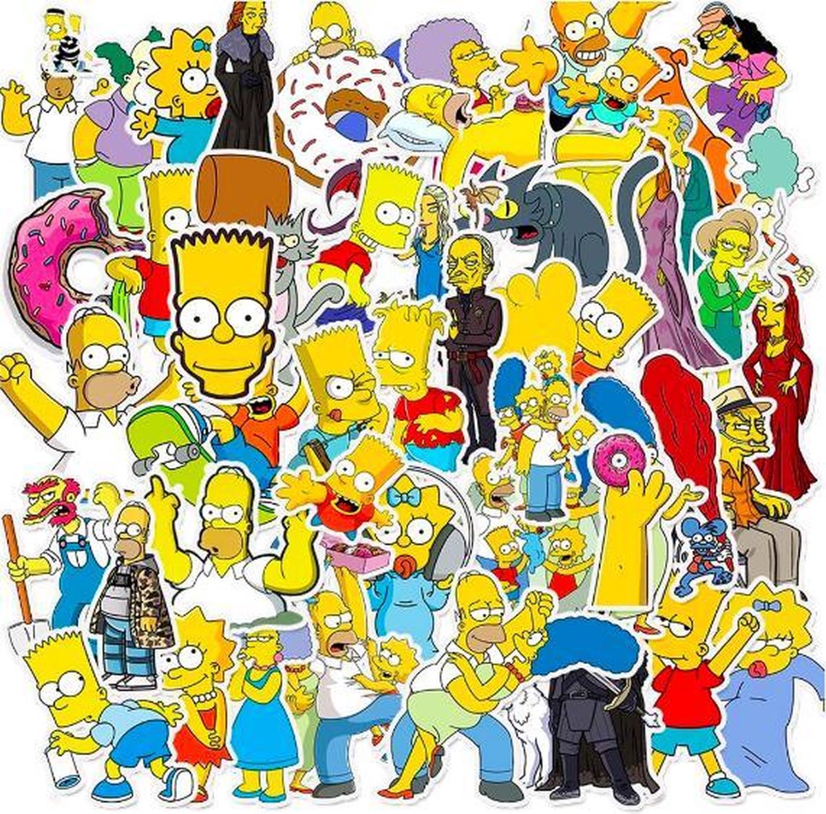 ProductGoods Simpsons stickers - 50 stuks waterdichte vinyl stickers
