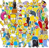 ProductGoods - 50 Stuks Simpson Stickers - Muur Decoratie - Koffer Decoratie - Laptop Decoratie - Koelkast Decoratie - Stickervellen Simpsons