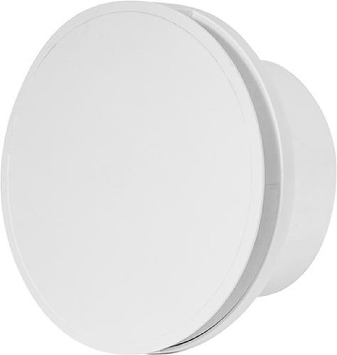 Badkamerventilator 125 mm rond WIT met timer en vochtsensor - design EAT125HT