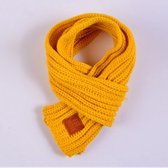 Warme Gebreide sjaal van 100% Katoen Winter/herfst Kinderen Baby/Jongens/Meisjes Kleur: Geel