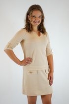 La Pèra Beige Rechte Chique Jurk boven de knie Dames – Maat XL