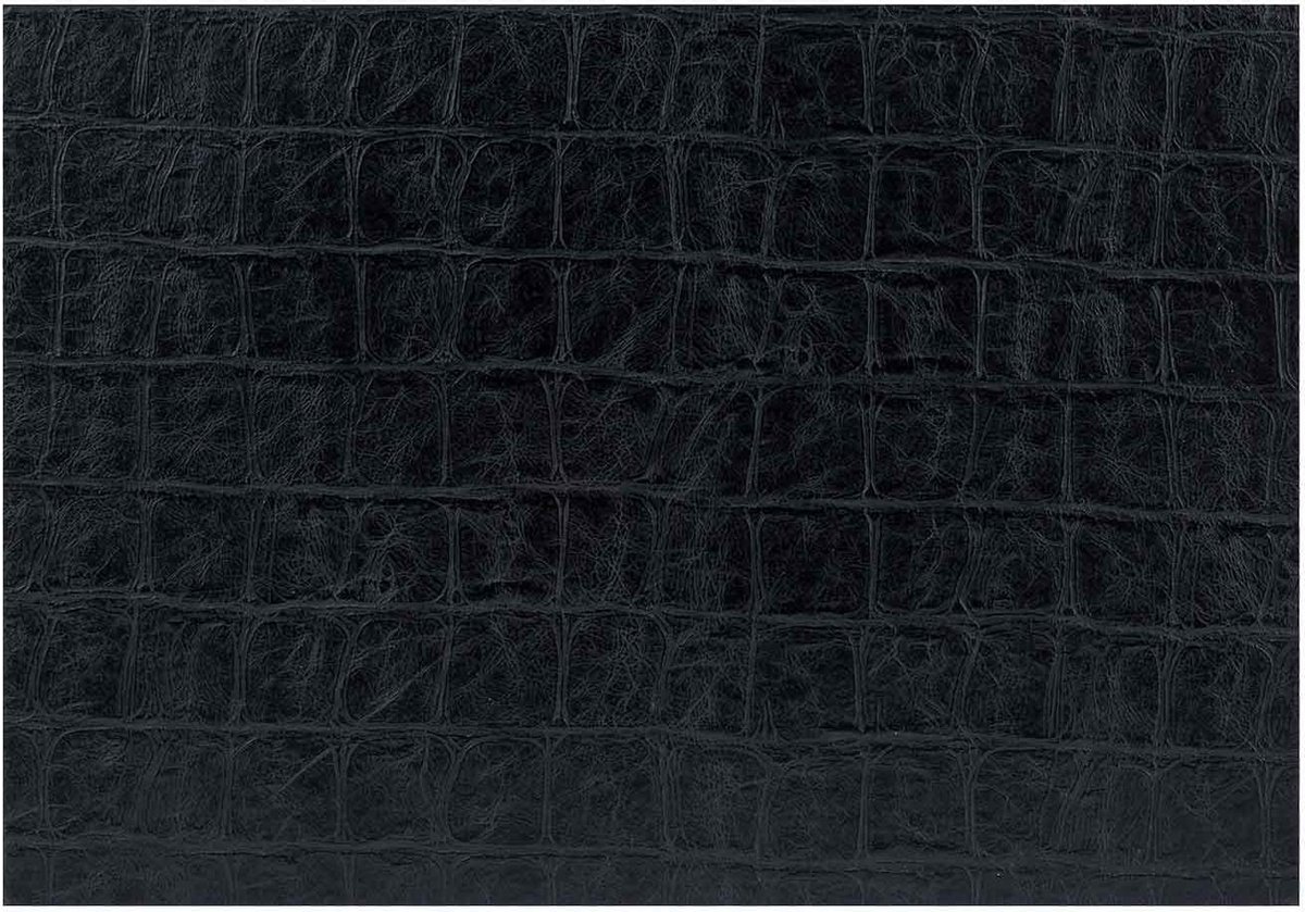 Placemat Lederlook Zwart 43x30cm