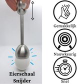 Eierschaal snijder- Rvs- Na eierkoker- Eieren - Brunch product - Cadeau - Geschenkset - cadeau - paascadeau - Pasen