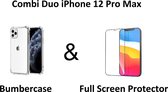 iPhone 12 Pro Max Combi Duo Bumbercase & Full Screen Protector voor optimale bescherming