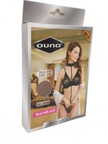 KNAL AANBIEDING!!!! - Ouno - Sexy Lingerie Set - 3 Delig  - Size S/M - Zwart  - gave Cadeaubox - J5296 - ideaal om te geven of te ontvangen