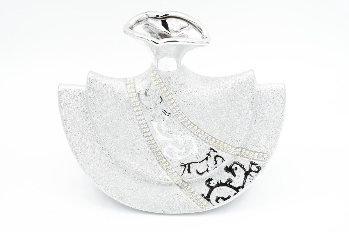 Arzu – Decoratie Vaas / Tafeldecoratie - Zilver