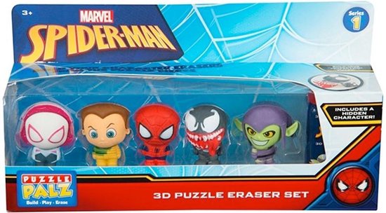 Marvel Spiderman Puzzle Palz Gummenset - Cadeaubox Figurines à jouer - 5  pièces +... | bol