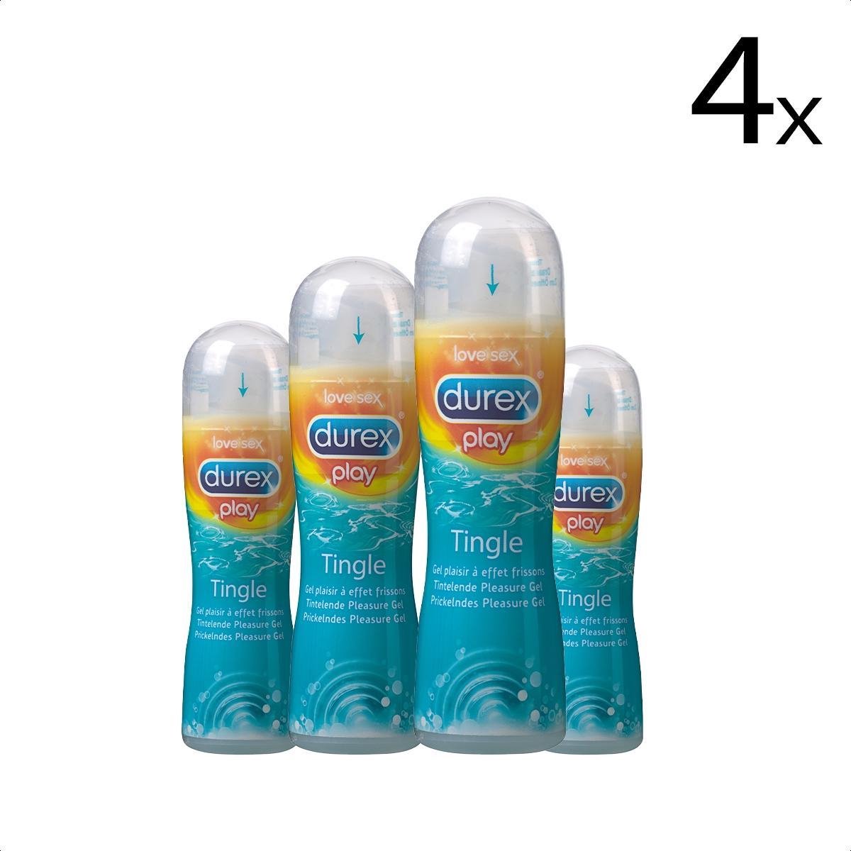 Goedkoopste Durex Glijmiddel Play Pleasure Gel Tingle – 50ml x4