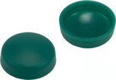 10 stuks - Afdekkapjes voor schroeven - 13mm - Donkergroen
