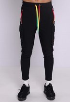 Conflict Cargo Pants Stretch Black/Rainbow