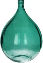 SVJ Home Decorations  Vaas Deco Fles - H 56 x Ø 40 cm - Gerecycled Glas - Groen