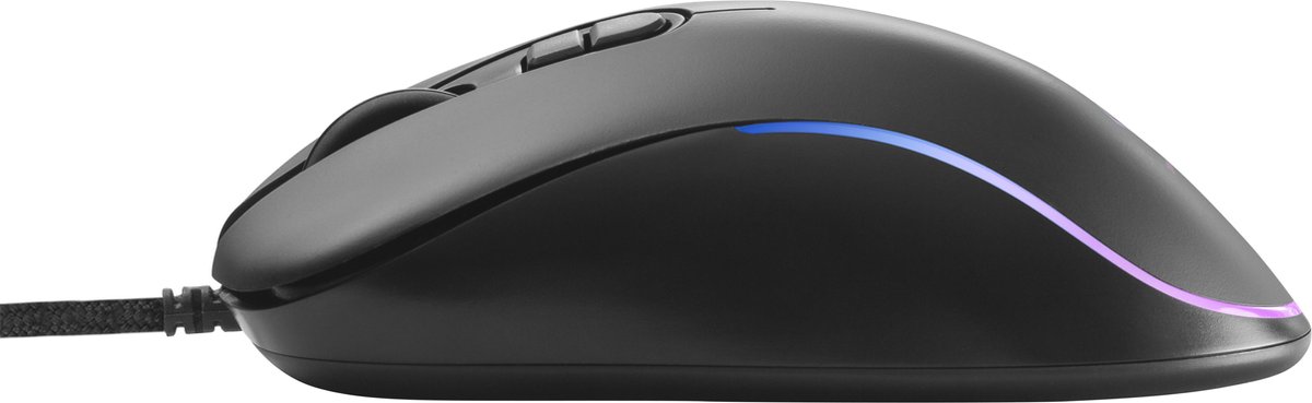 Deltaco Gaming DM120 Wired Optical Gaming Mouse - Huano-schakelaars - 3200 DPI - USB - Zwart