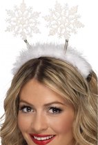 4x stuks kerst diadeem/tiara met sneeuwvlokken voor meisjes/dames