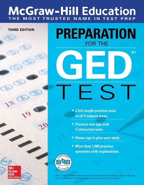 McGraw-Hill Education Preparation for the GED Test, Third Ed ... - cover