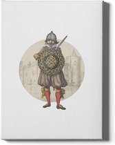 Knight II - Walljar - Wanddecoratie - Schilderij - Canvas