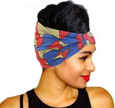 Haarband|Afrikaanse Haarband|Hoofddeksel|Afrikaans|Haarband Dames|Bandana|Stretch|BLauw|Rood|GeelHaarverzorging
