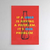 Walljar - User Problems - Muurdecoratie - Poster met lijst