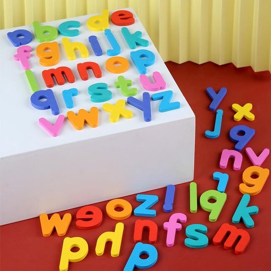 Houten Spelling Woorden Puzzel Game Set Engels 26*2 hout letters + 26  dubbelzijdig... | bol.com