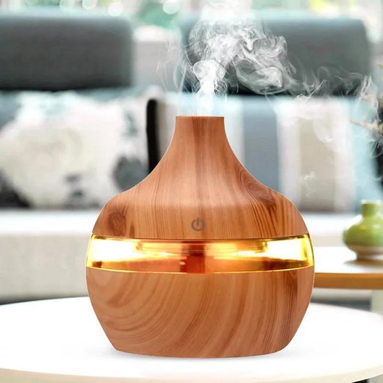 Aroma Cool Mist Diffuser - Aromadiffuser - 300ml - Hout Look
