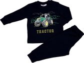 Fun2Wear - Pyjama Tractor - Zwart - Maat 140 -
