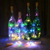 ByKemme LED verlichting  voor in fles - 5 STUKS - inclusief batterijen-kleur multi colour - wijnfles verlichting - decoratieve flesverliching 1,5 meter – 150 cm - partyverlichting-feestverlic