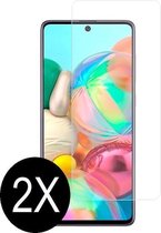 2X Samsung Galaxy A20 Tempered glass -  Screenprotector glas - Screenprotector - Tempered Glass screen protector -  Glasplaatje bescherming - 2 stuks - LunaLux