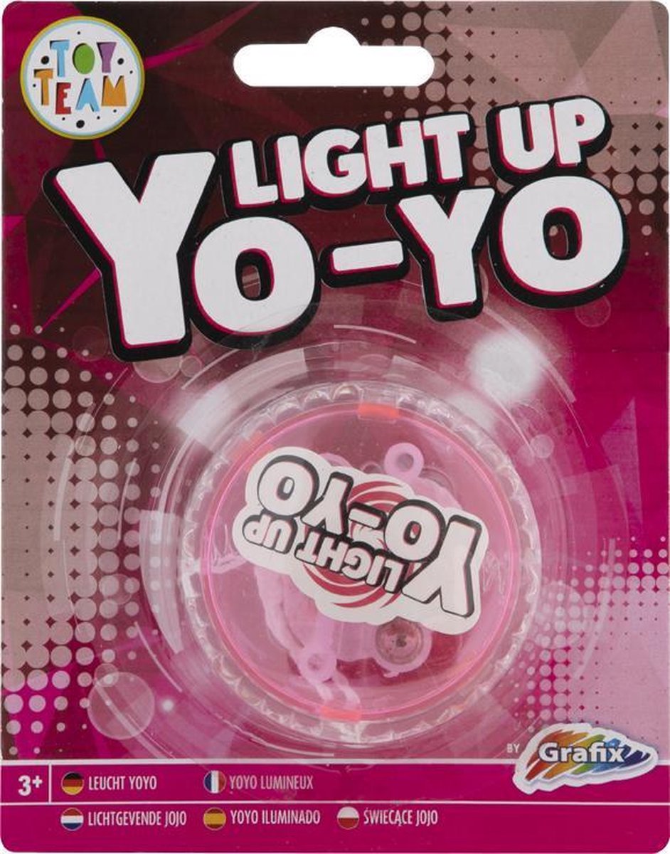 Lichtgevende Jojo - Roze - Cadeau voor meisjes - Grafix