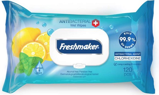 Antibacteriële doekjes - 120 st - Vochtige doekjes voor diepe reiniging van  Handen en... | bol.com