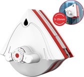 M-Iconic Magnetische ramenwasser - Raamwisser - Dubbelzijdige ramenwasser - Window cleaner - Raamreiniger - Ruitenreiniger - Glasreiniger - 5-25mm - Wit