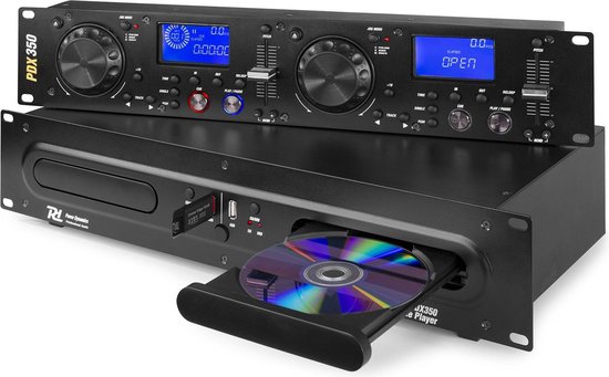 DJ CD mediaspeler - Power Dynamics PDX350 dubbele DJ CD en USB mp3 speler |  bol