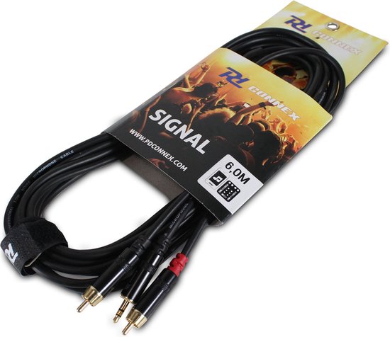 PD Connex Kabel 3.5 Stereo - 2xRCA Male 6m | bol.com