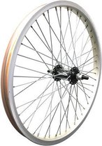 V-wiel 20x2.125 alu freestyle 48 spaaks zilver