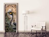 Sticky Decoration - Luxe Deursticker Cheetah - Bruin - op maat voor jouw deur