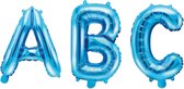PARTYDECO - Aluminium blauwe letter ballon - Decoratie > Ballonnen
