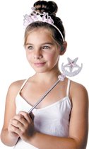 PARTYPRO - Sterren prinses tiara en toverstaf voor meisjes - Accessoires > Supporter Kit