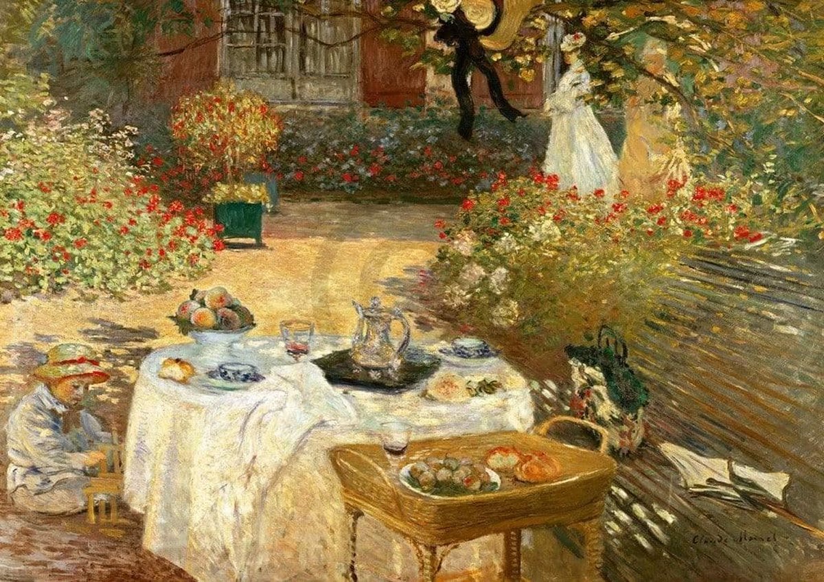 PGM Kunstdruk Claude Monet - Le Déjeuner 29,7x21cm Divers