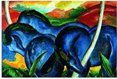 Franz Marc - Die großen blauen Pferde Kunstdruk 71x56cm