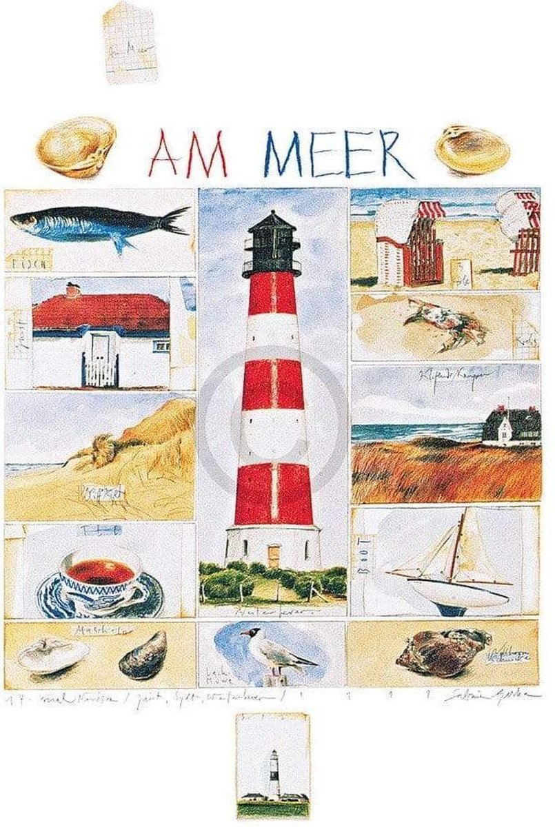 PGM Kunstdruk Sabine Gerke - Nordsee 50x70cm Divers