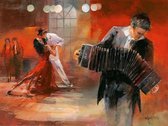 Willem Haenraets - Bandoneon Kunstdruk 80x60cm