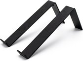 Marcellis - Industriële plankdrager - Voor plank 25cm - mat zwart - staal - incl. bevestigingsmateriaal + schroefbit - type 3