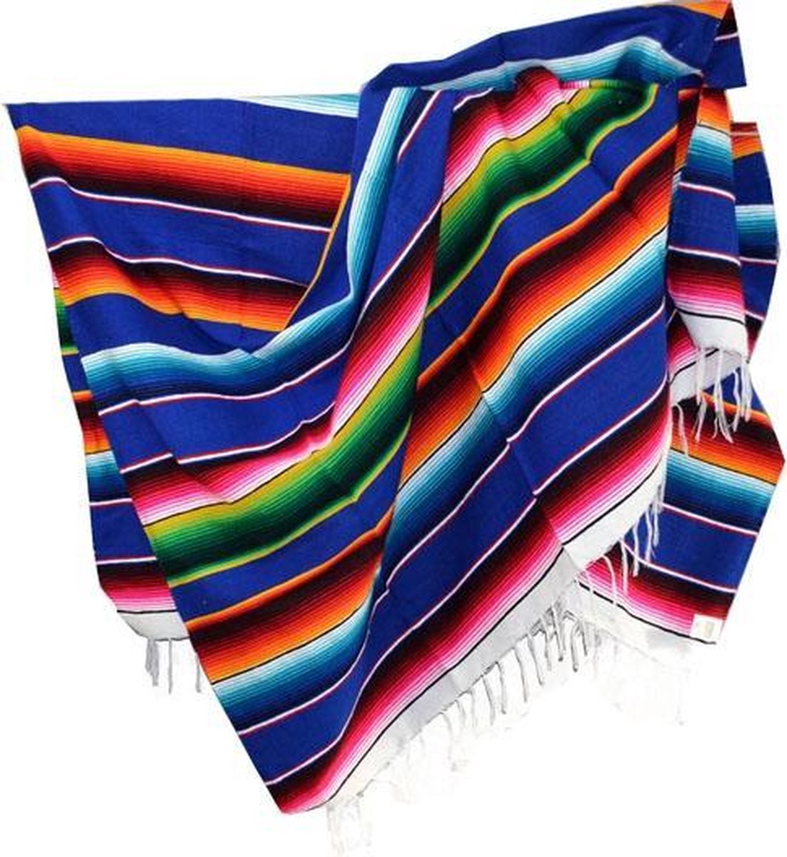 Hydration Nation Mexikanische Decke Handgewebt - 180x120 Cm, Recyceltes Acryl/Polyester, Für Strand, Picknick, Yoga
