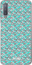 Samsung Galaxy A7 (2018) Hoesje Transparant TPU Case - Minecraft - Diamonds! #ffffff