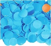 3x zakjes van 100 gram confetti kleur blauw - Feestartikelen