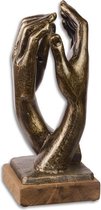 Beeld Gietijzer - Ontmoetende handen - De Kathedraal - 39,9 cm hoog