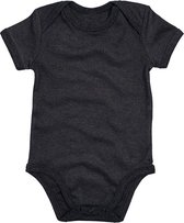 Babybugz Baby Romper 6-12 maanden v hals Bodysuit / Baby en Peuterkleding (Organic Zwart)