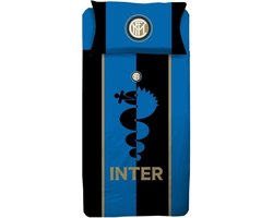 Inter Milan FC Duvet Cover Set (Black/Blue)