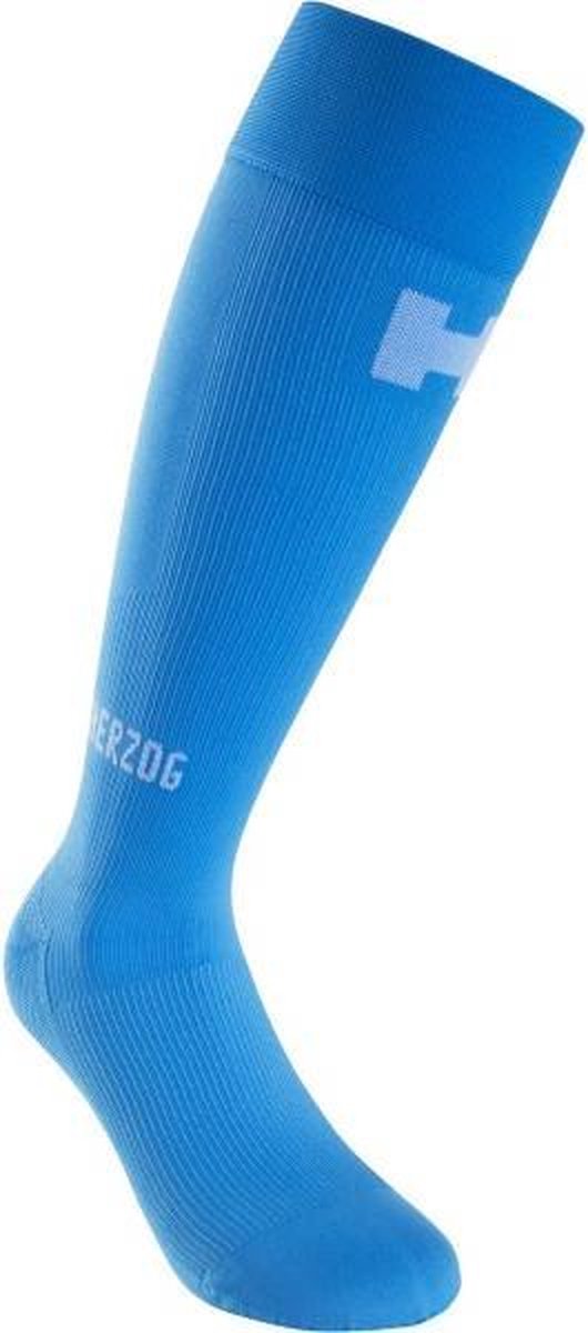Herzog PRO Compressiekousen Blauw - Maat 4-Extra Long – Beenlengte 46.1-52 cm – Schoenmaat 40-44